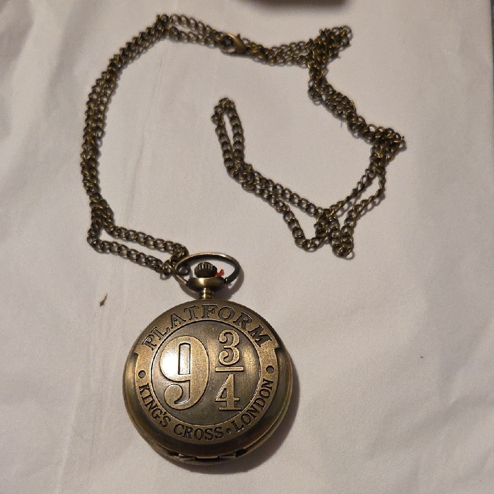 Platform 9 3/4 Pocket Watch Necklace